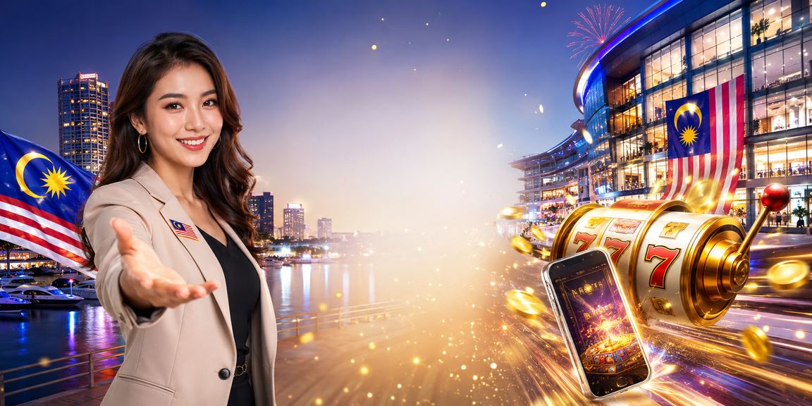 Pemain menikmati permainan slot di Malaysia